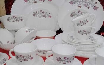 52 pcs dinner set nasir opal glass and crockeries